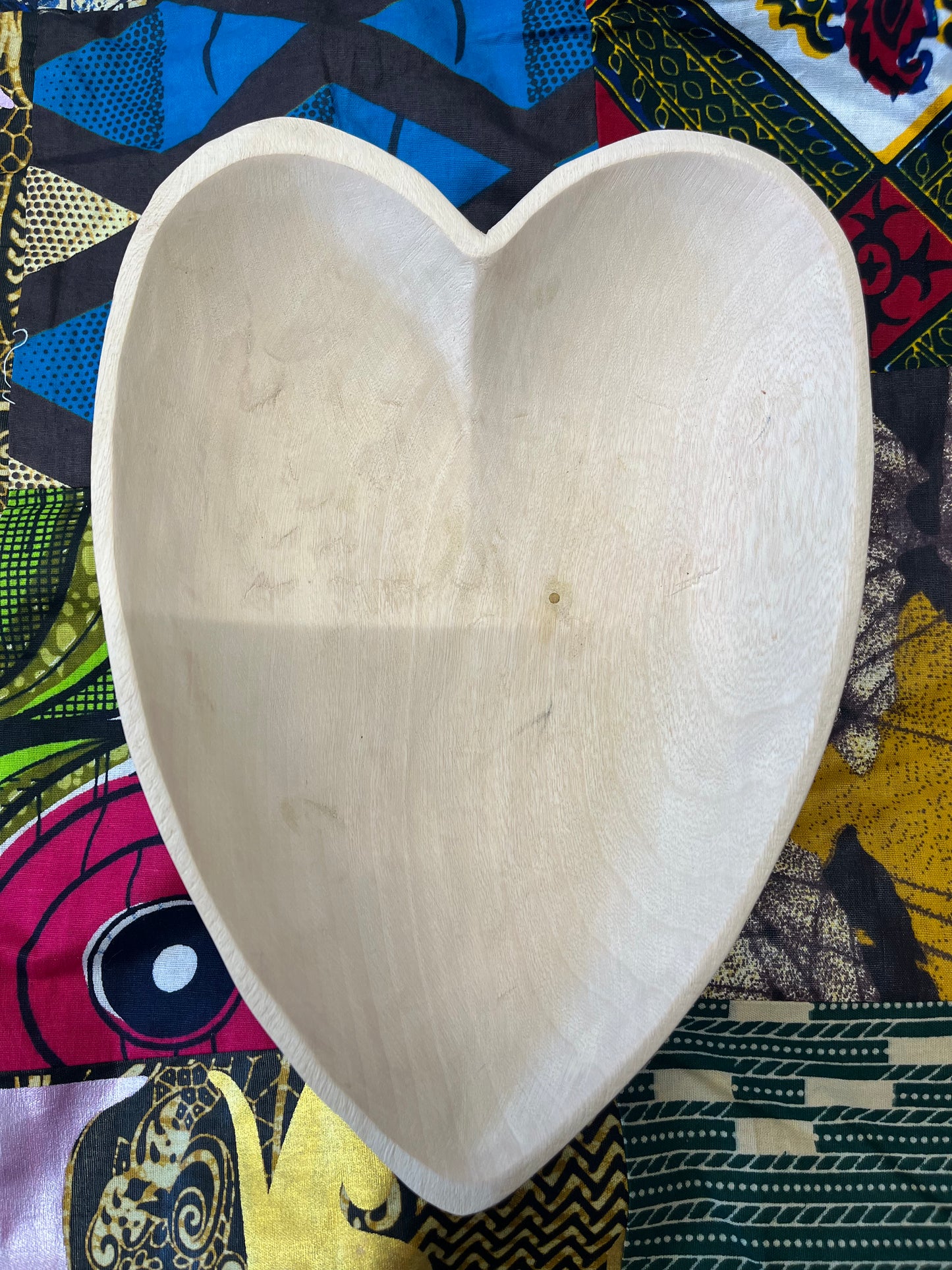 Heart Shaped Wooden Bowl