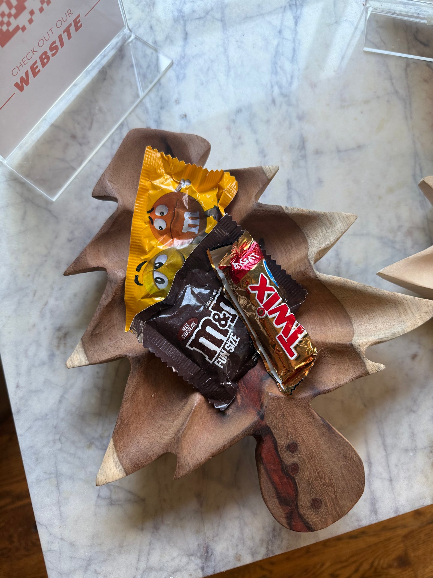 Wooden Christmas Tree Tray