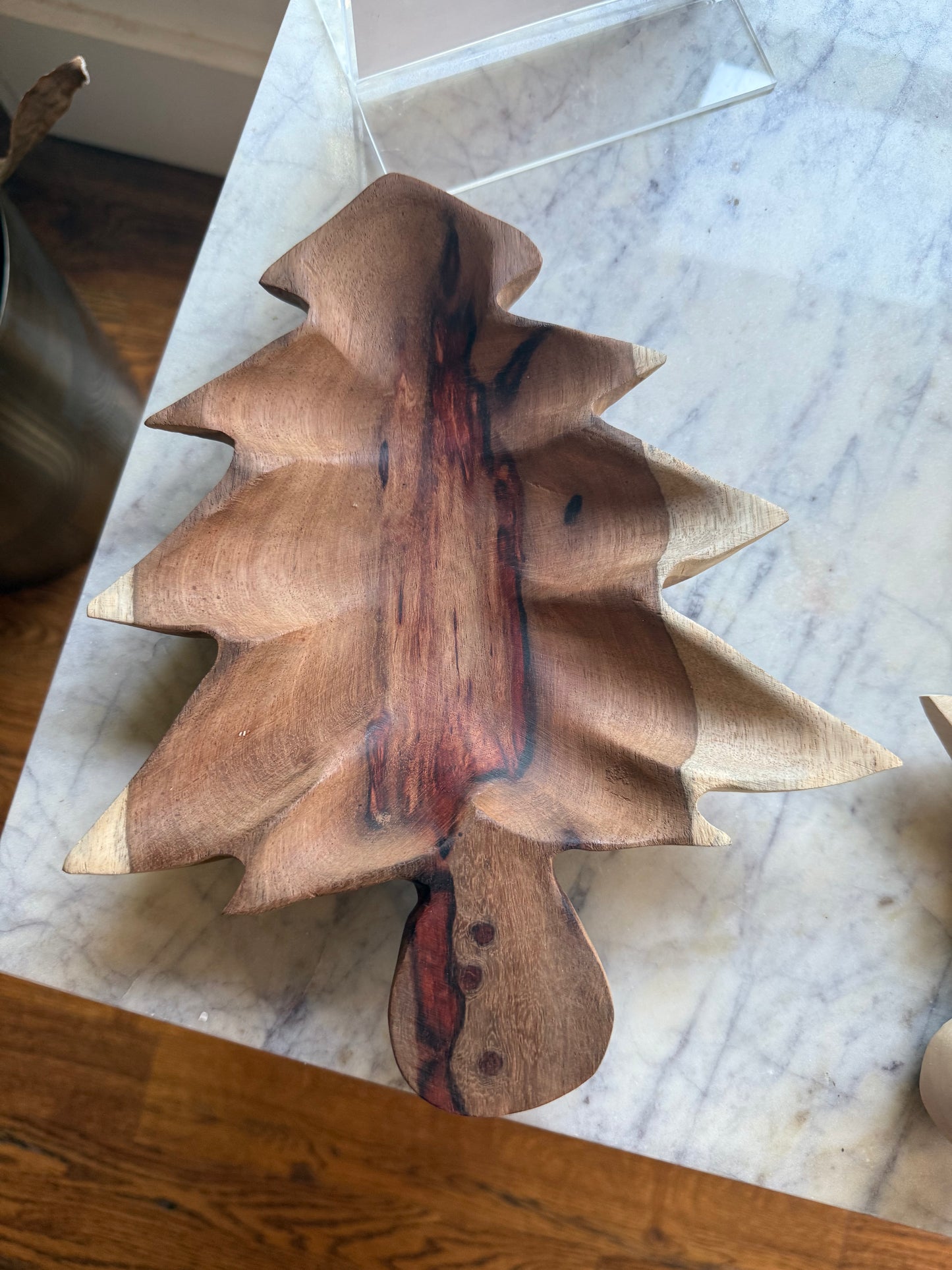 Wooden Christmas Tree Tray