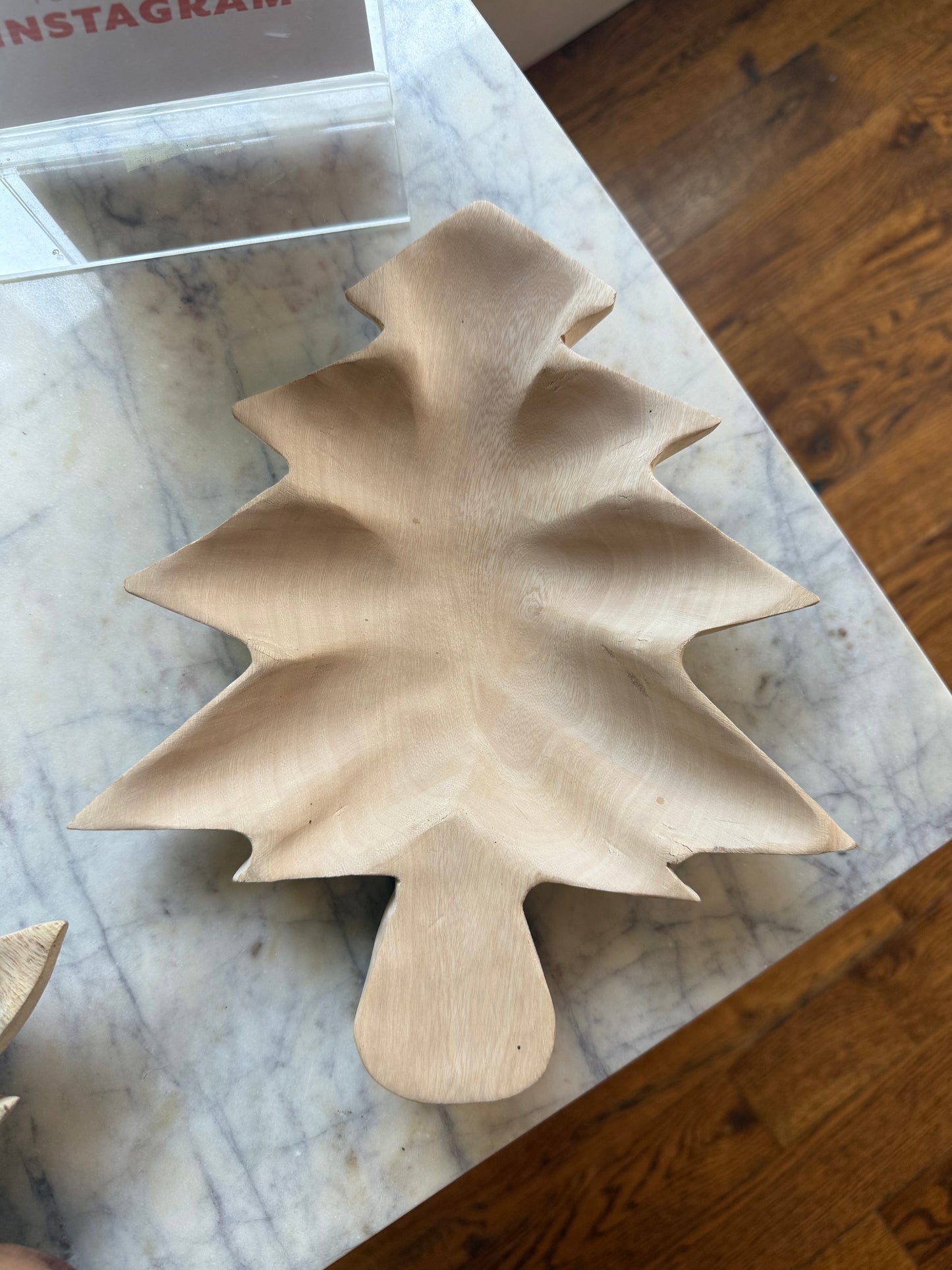Wooden Christmas Tree Tray