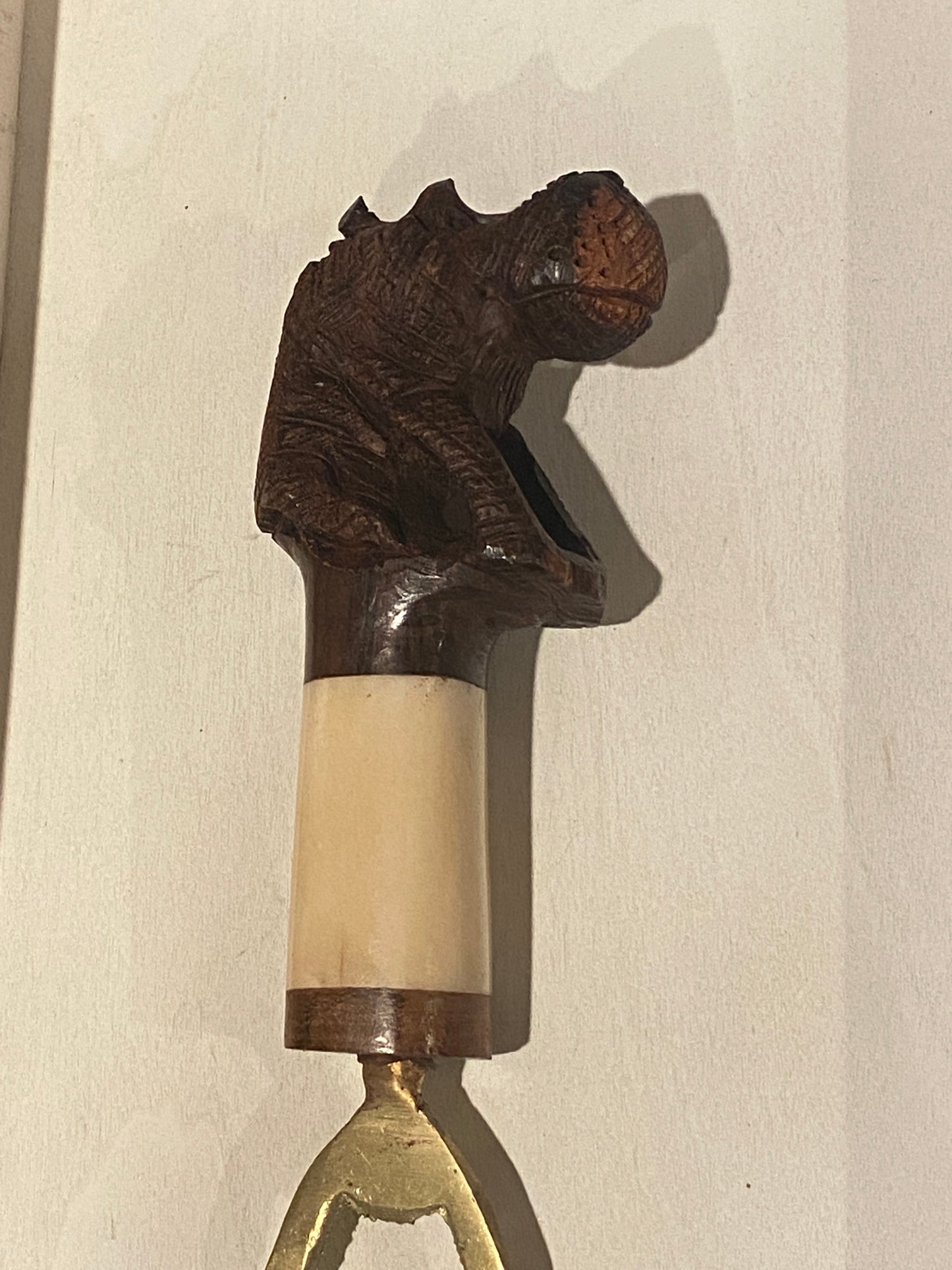 Wood and Bone Animal Bottle Opener