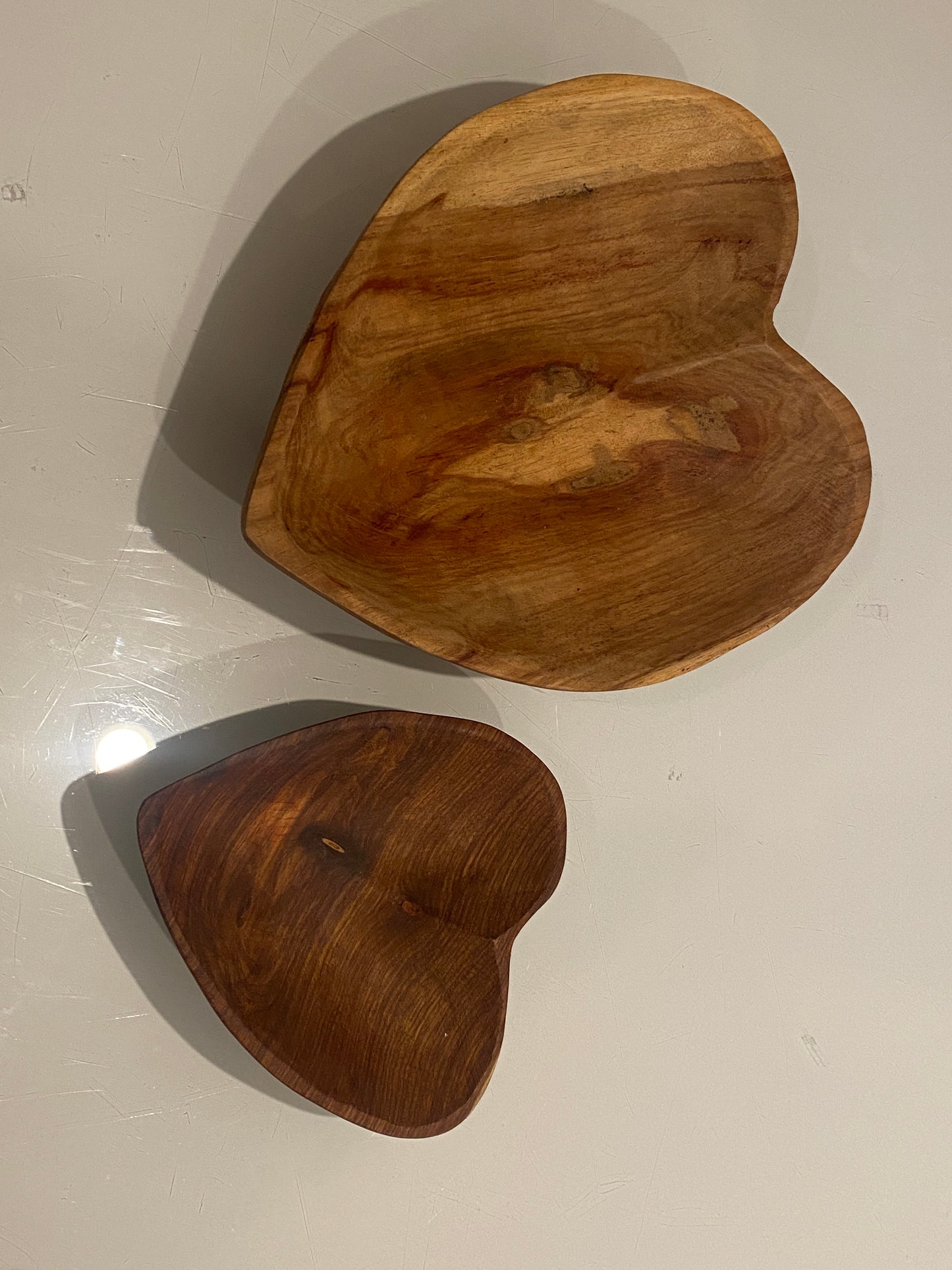 Heart Shaped Wooden Bowl