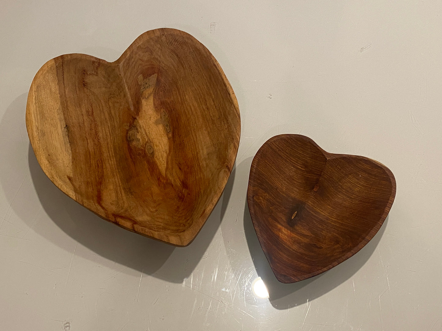 Heart Shaped Wooden Bowl