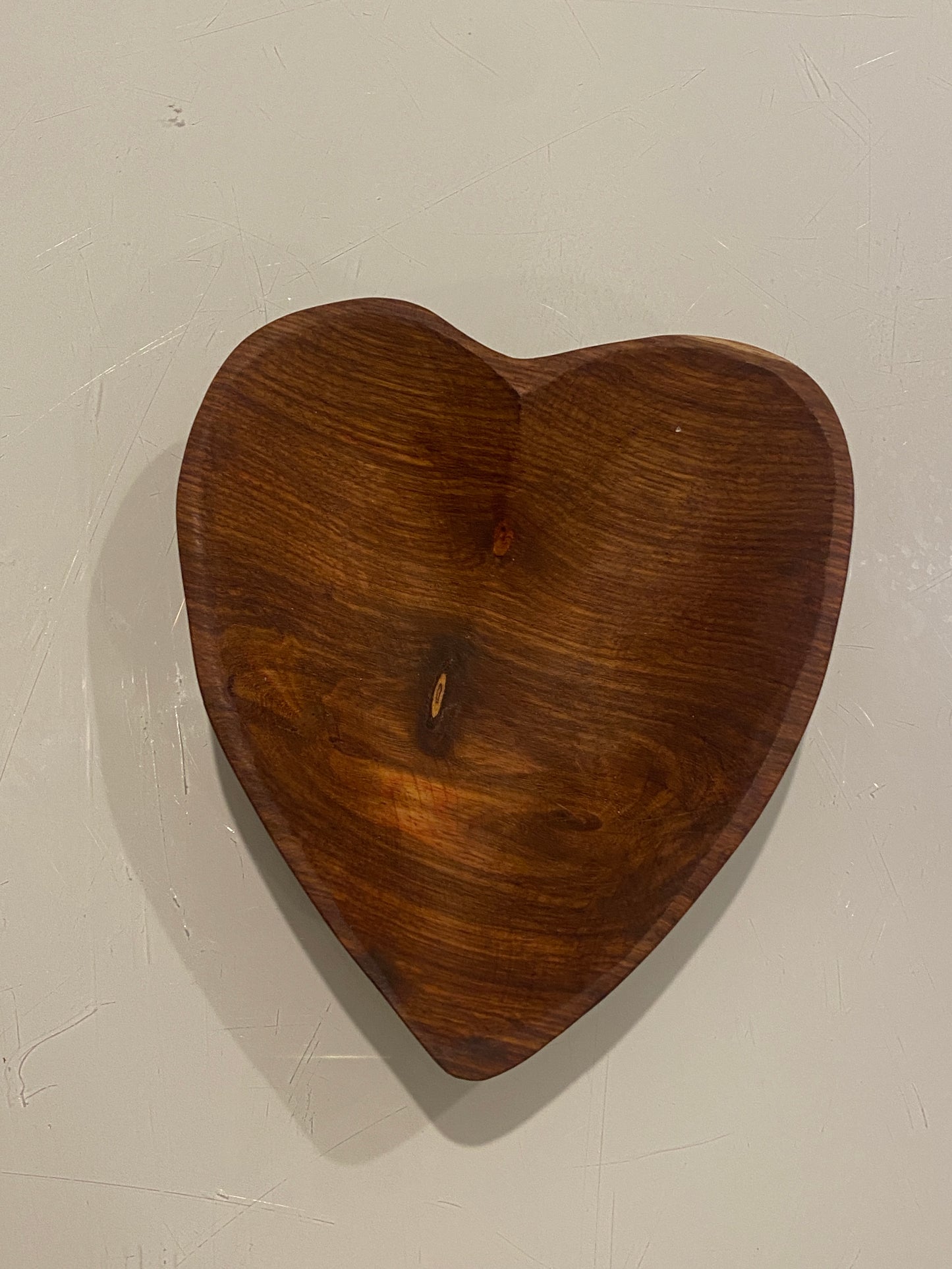 Heart Shaped Wooden Bowl