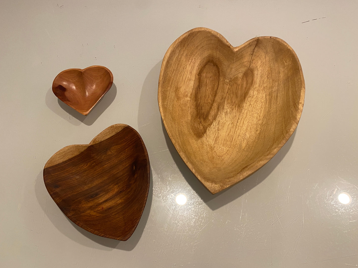 Heart Shaped Wooden Bowl