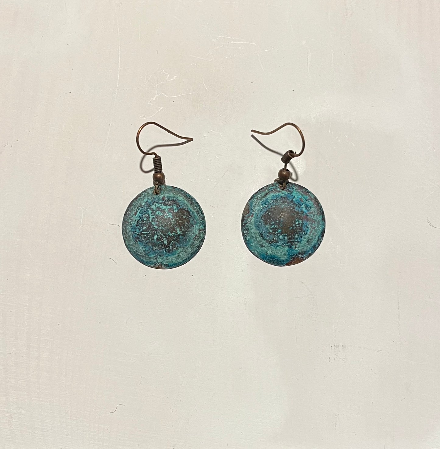 Green Copper Earrings