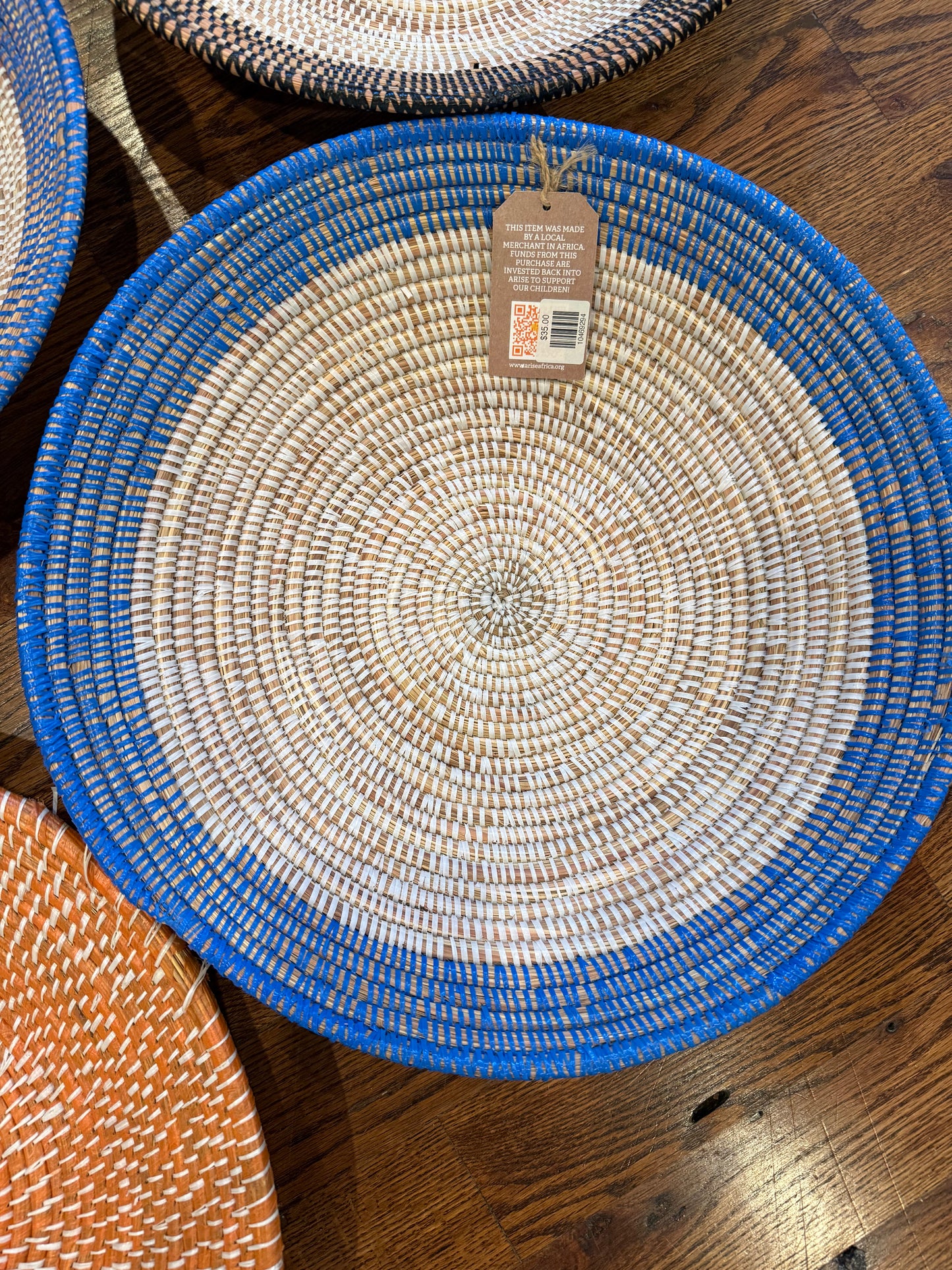 Large Colorful Woven Basket