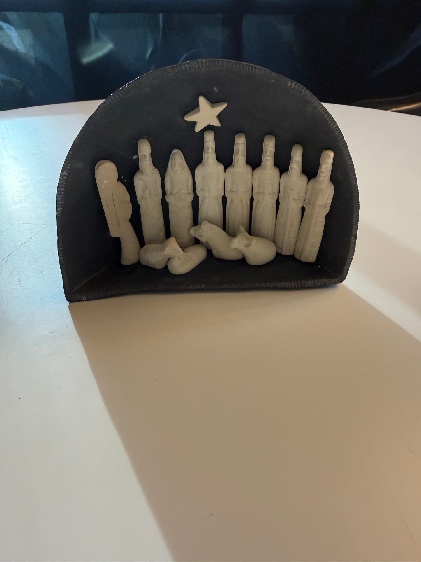 Carved Stone Nativity Set