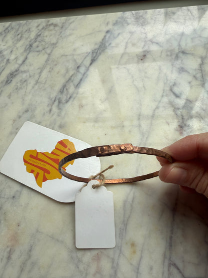 Copper and Fabric Bangles