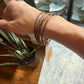 Copper and Fabric Bangles