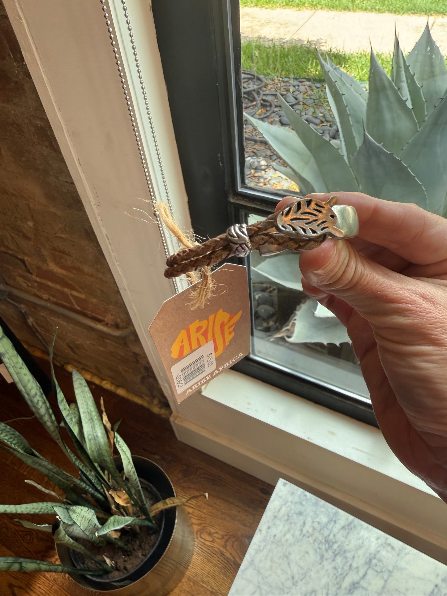 Silver and Leather Bracelets