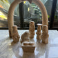 Hand Carved Star Arch Nativity Set