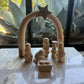 Hand Carved Star Arch Nativity Set