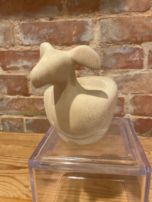 Carved Wooden Lamb