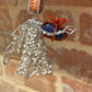 White Beaded Angel Christmas Ornament