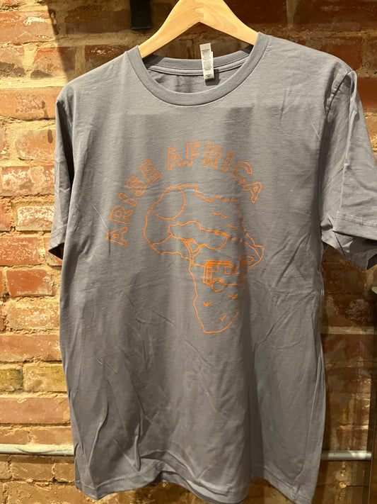 Africa Outline Short Sleeve T-Shirt