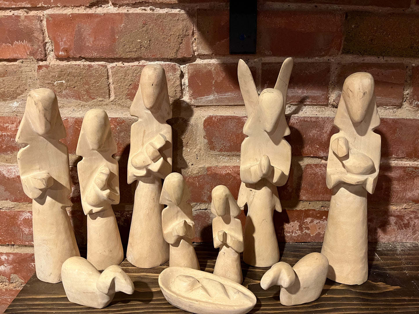Hand Carved Nativity Set